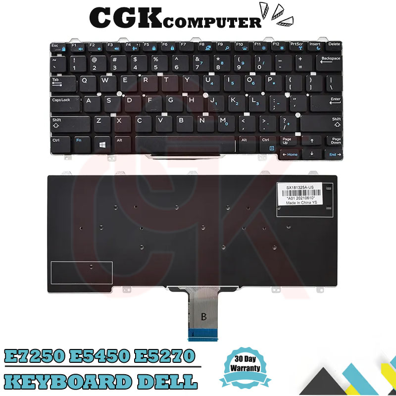 Keyboard Laptop Dell Latitude E5250 E5270 E7250 5250 5270 NO POINTER