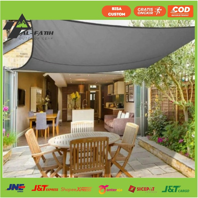 AWNING PERSEGI KANOPI TAMAN