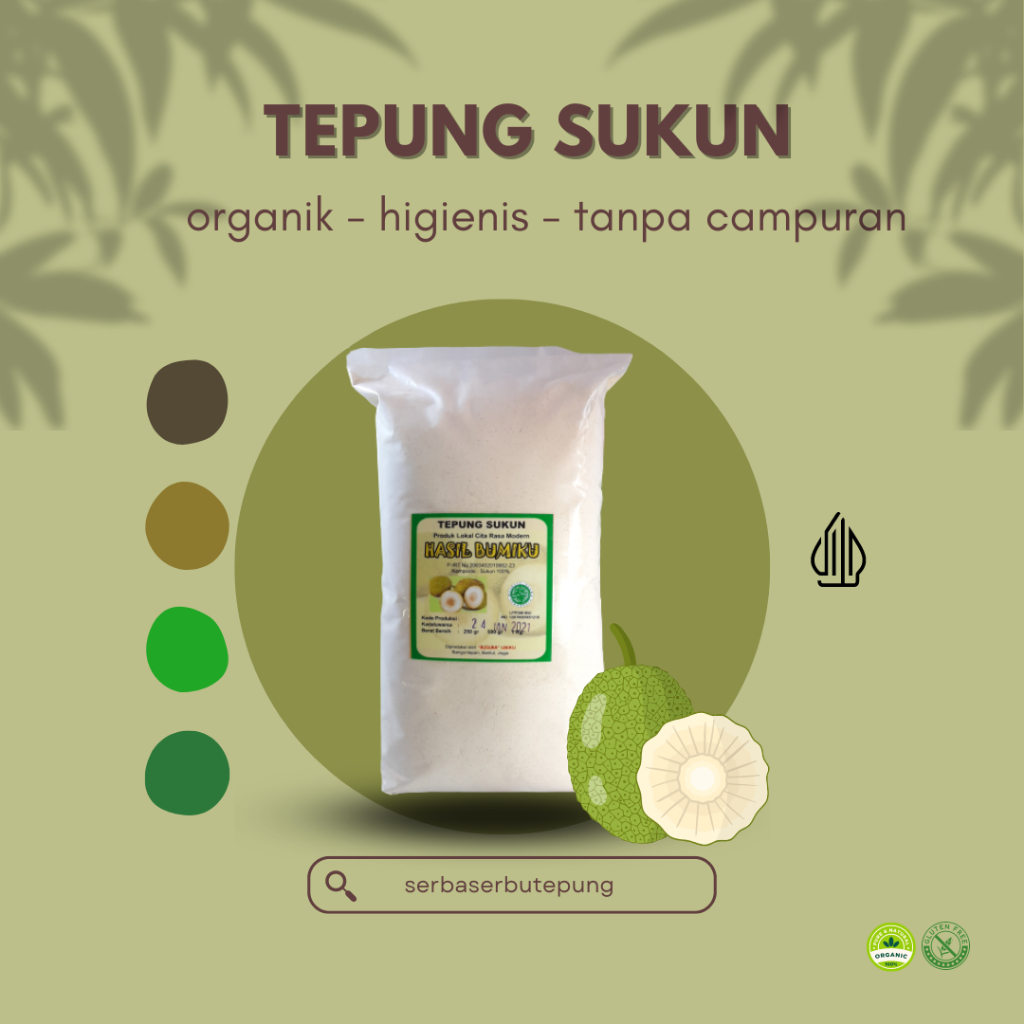 

Tepung Sukun(1 Kg)|Mengurangi Peradangan|Tepung Free Gluten