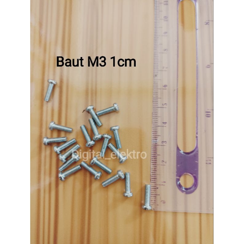 baut 3mm Baut M3 3x10mm Baut 3mm Per 10pcs