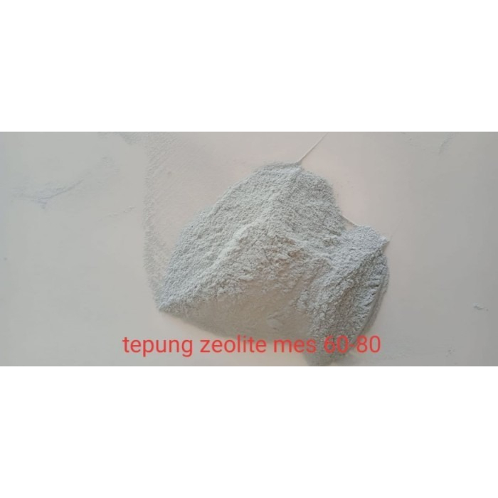 tepung zeolit mesh 60-80 Kemasan 1kg