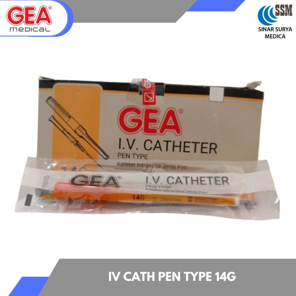 GEA I.V Catheter Penlike - Jarum Infus - Kateter Penlike - 14G