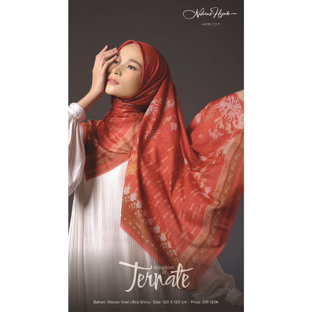 HIJAB NIBRAS TERNATE SCARVES / NIBRAS HIJAB SEGIEMPAT VOAL ORI BRANDED / JILBAB SEGI EMPAT MURAH