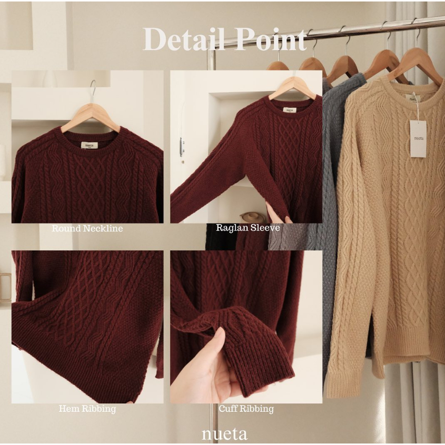 CABLE SWEATER by NUETA | HIJABNUETA