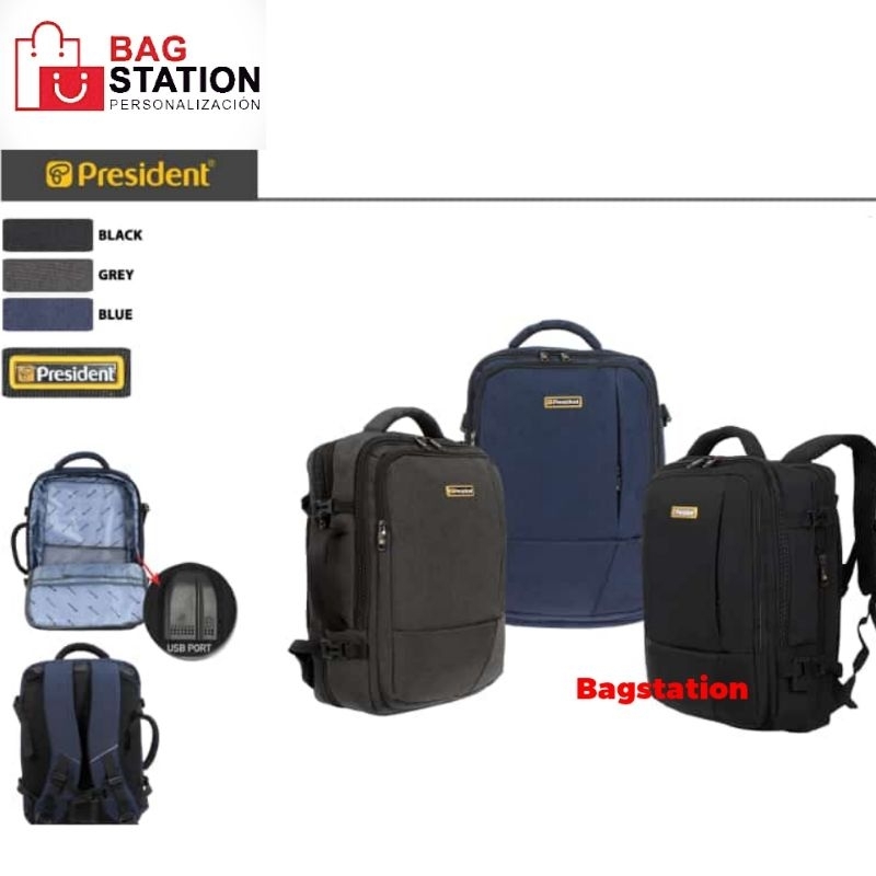 TAS RANSEL LAPTOP BACKPACK PRESIDENT USB ORIGINAL TAS SEKOLAH PRESIDENT TAS KULIAH TAS KERJA TAS TRA