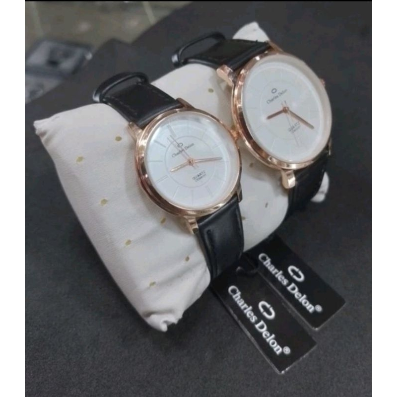 JAM TANGAN COUPLE CHARLES DELON