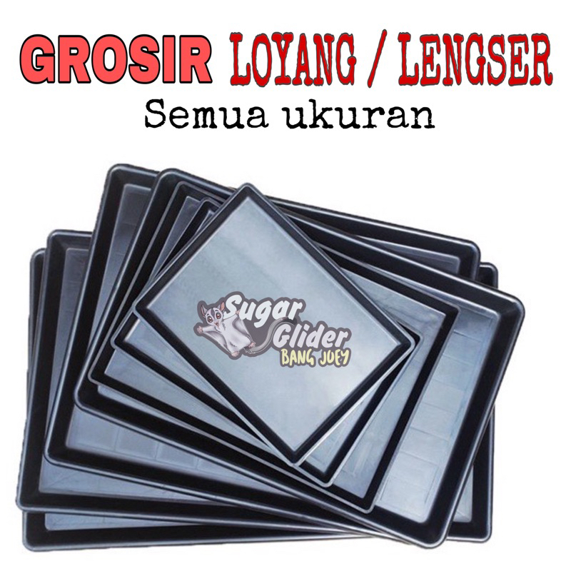 LENGSER LOYANG TATAKAN NAMPAN KANDANG TEMPAT KOTORAN KANDANG GANDUM UK 90 75 60 45 semua ukuran