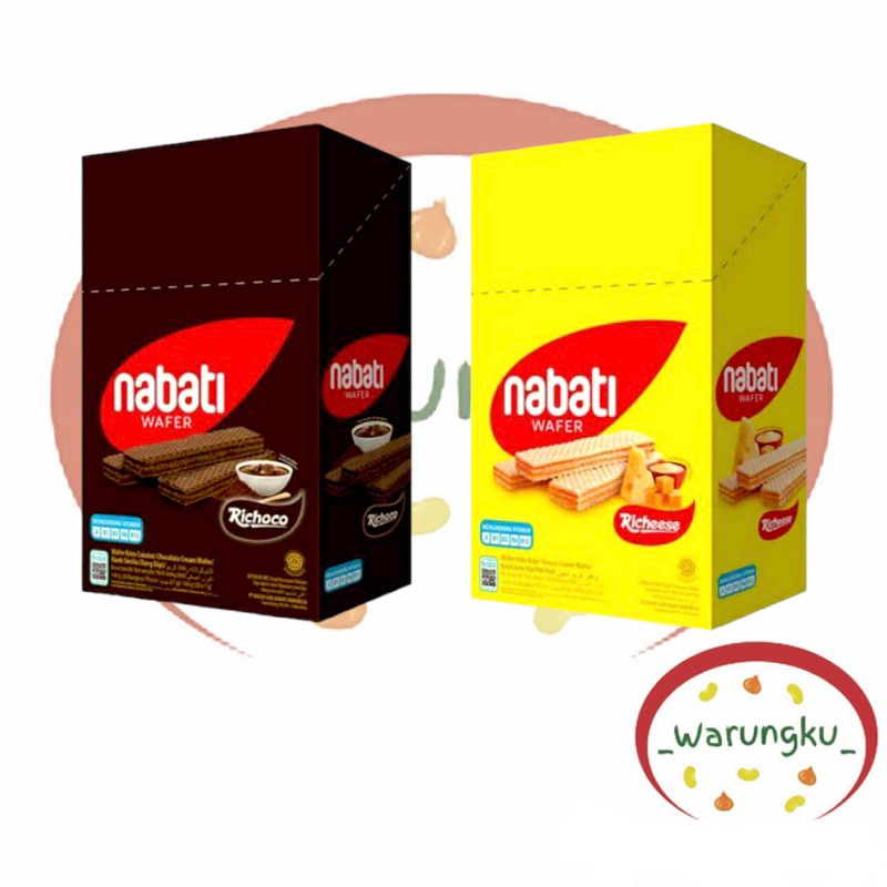 

[BOX] Nabati Wafer 500an 20pcs Coklat Keju Richeese