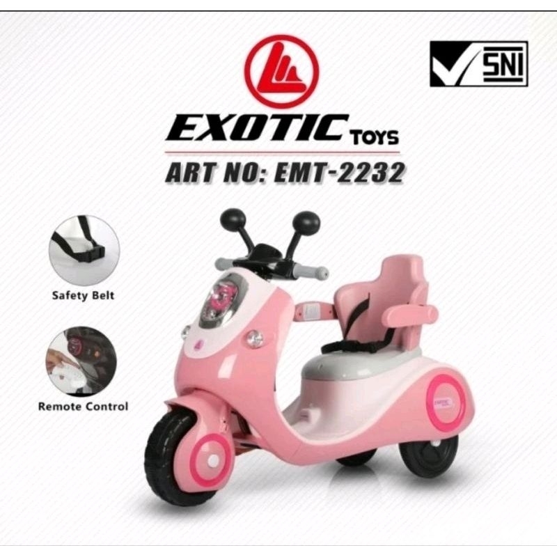 Mainan Motoran Aki Anak Exotic EMT2232 ( Ada Remote )