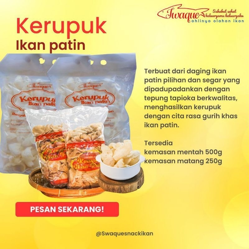 

Kerupuk Ikan Patin Mentah