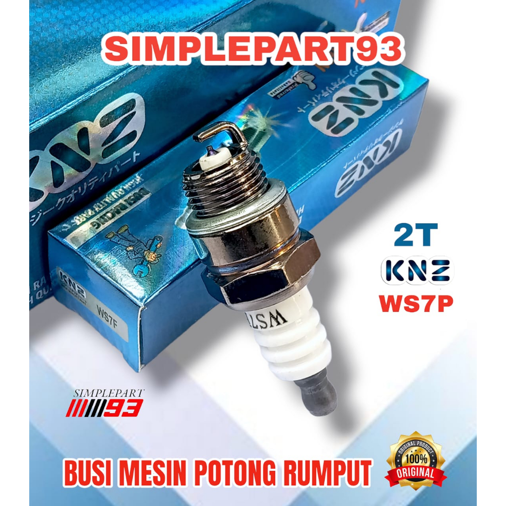 BUSI KNZ RACING 2T [ WS7F ] / BUSI MESIN POTONG RUMPUT [ KNZ RACING ]