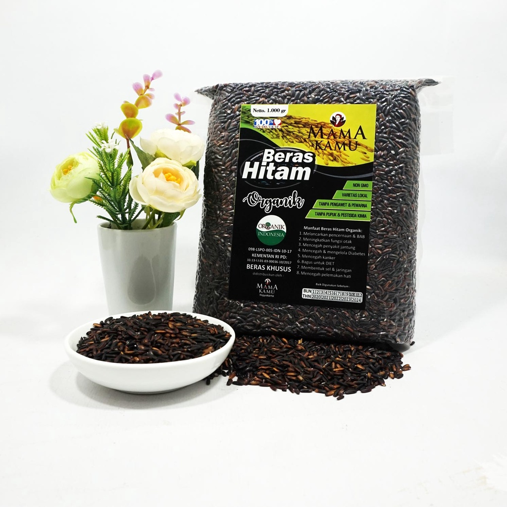 

ASLI BERAS HITAM ORGANIK MAMA KAMU 1kg, sehat baik untuk diet / diabetes dan meningkatkan imun ,