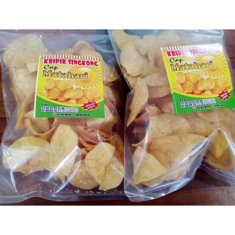 

kripik siingkong / pohong di kemas 2 pak sd 3 pak original gurih empuk