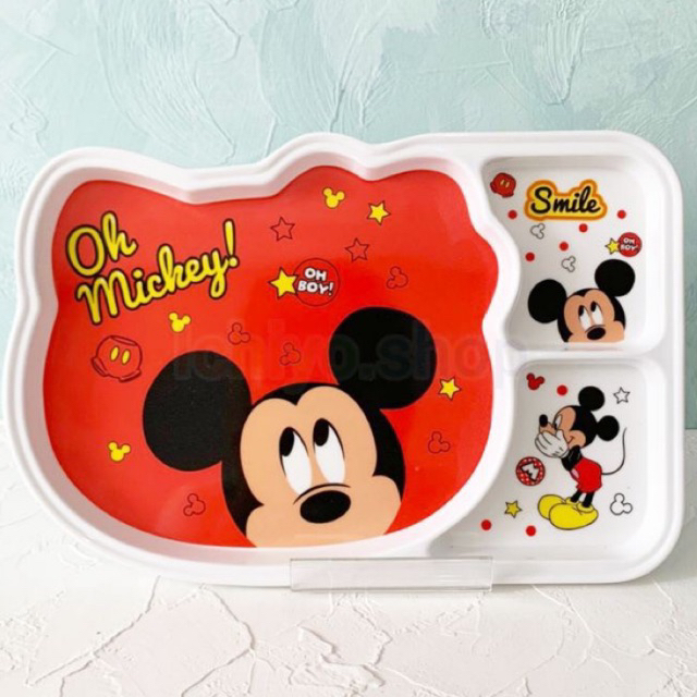 SERBA - piring snack anak lucu murah karakter melamin mickey mouse