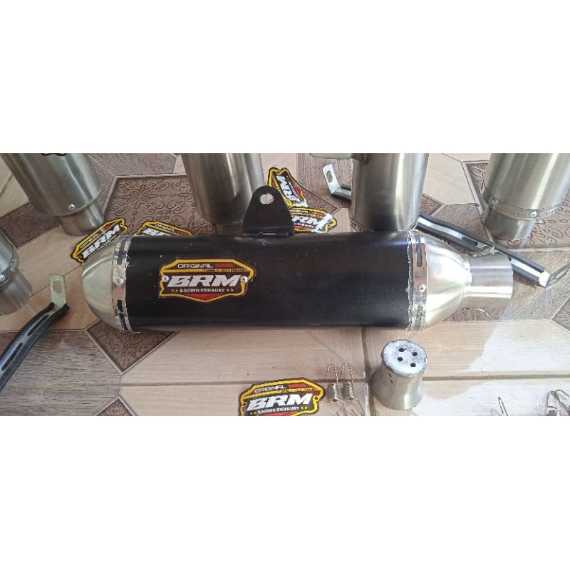 SLICER KNALPOT KAPSUL BLACK ORIGINAL BRM RACING