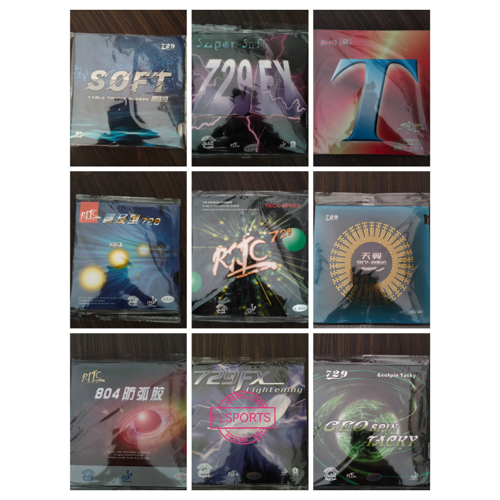 Karet Bet RITC 729 SOFT/Super T/FX super soft/729 BEGINER/729 TACK SPEED/729 Sky Wing/RITC Friendshi