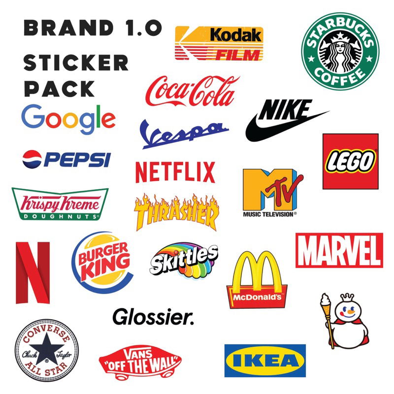 

[22 PCS] STICKER VYNIL LOGO BRAND HYPEBEAST PACK | STIKER VINIL SUDAH DIGUNTING CUTTING DIE CUT TUMBLR AESTHETIC VYNIL MATTE WATERPROOF ANTI AIR UNTUK LAPTOP CASE HP BINDER KOPER DEKORASI TUMBLR