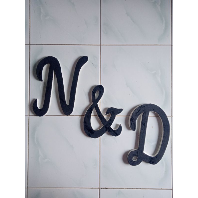 Huruf inisial abjad bahan spon karet