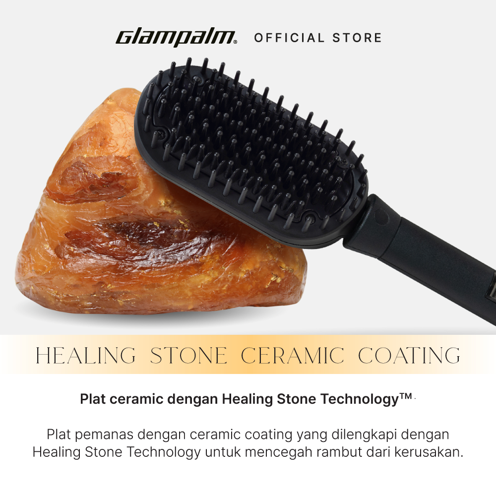 Paket Glampalm OG Hot Brush GP621AG - Pengeriting Rambut GP618AM