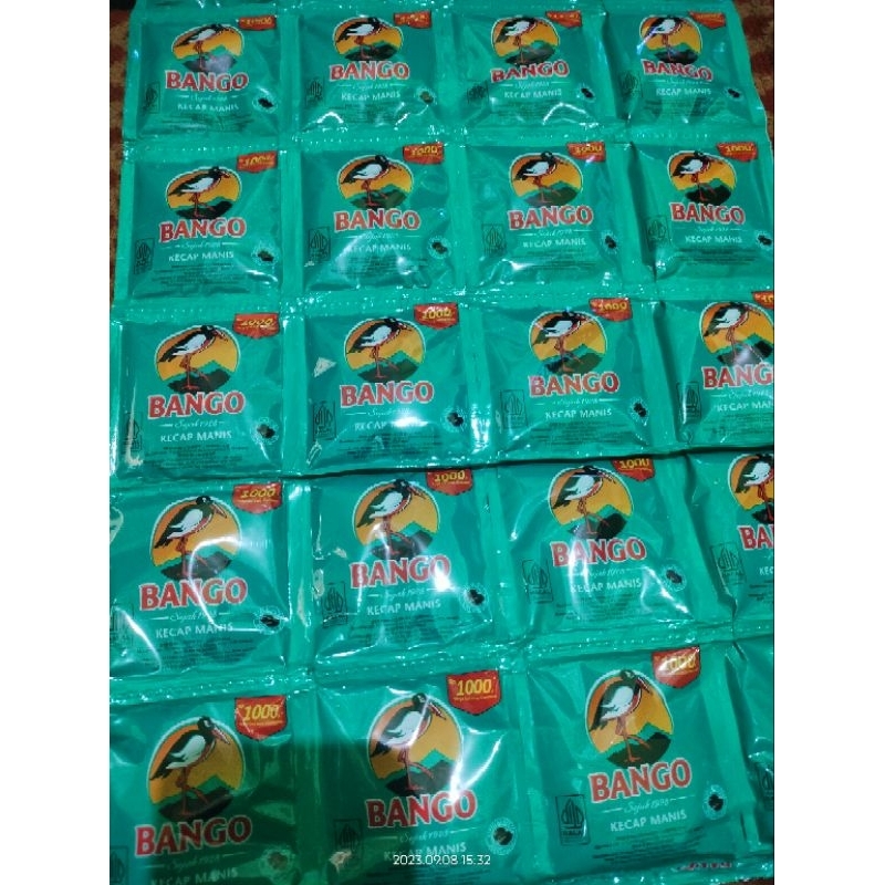 

Kecap bango 18ml 1renteng isi 12 sachet