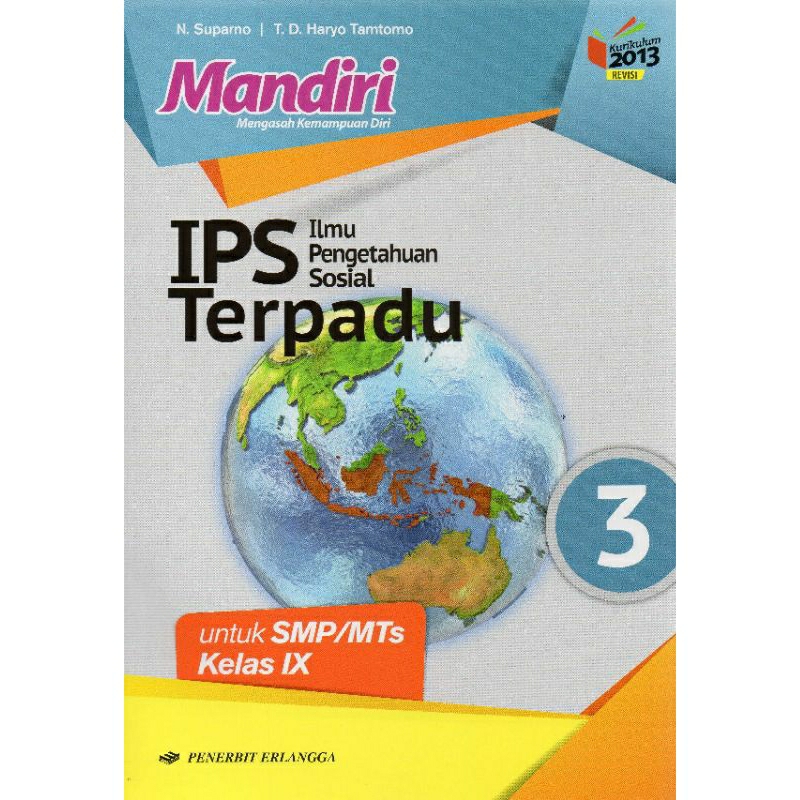 mandiri IPS terpadu kelas 9 kurikulum k13 Erlangga