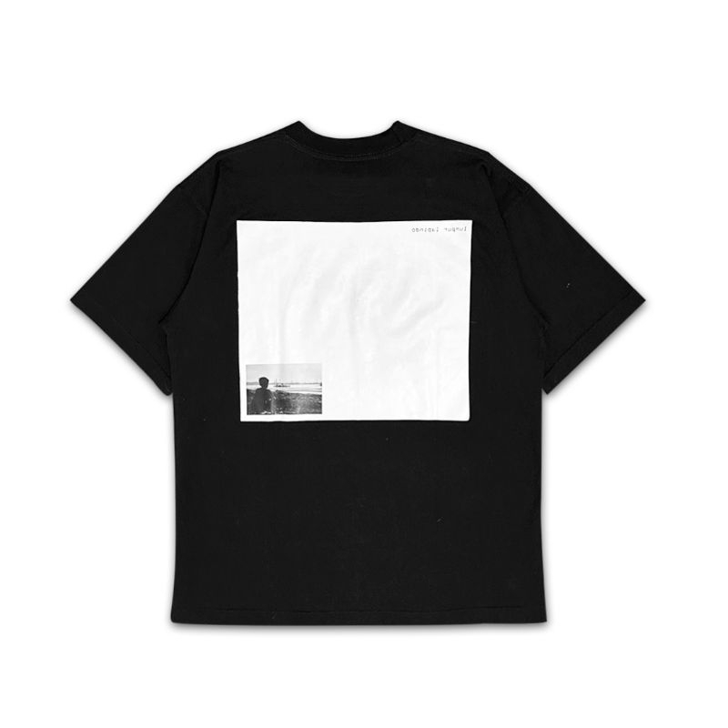 BANDIERA rimainder | baju oversize | baju hitam | oversize T-shirt | oversize black