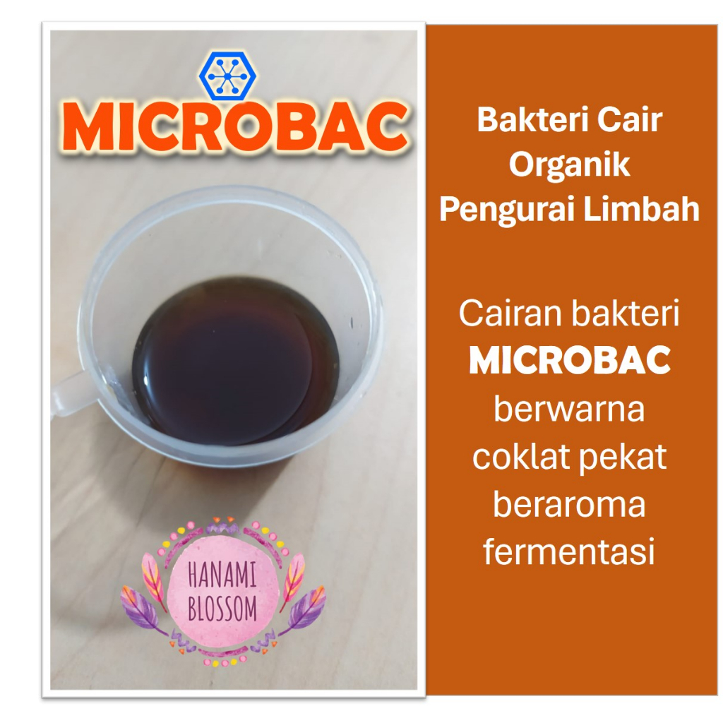 RB Bakteri Anaerob Cair Organik Microbac Pengurai Limbah 1 Liter