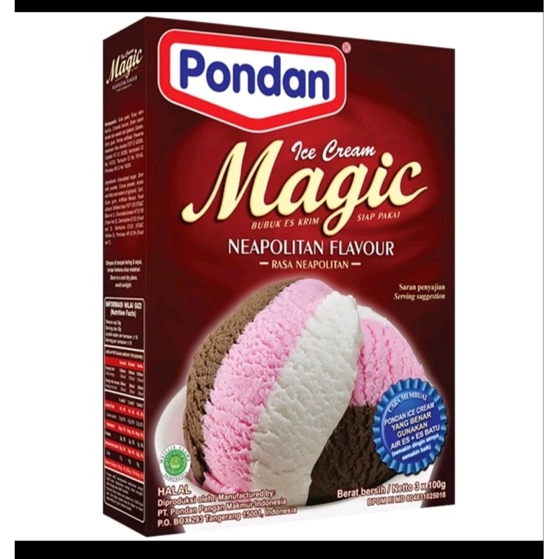 

Pondan Ice Cream Neapolitan 3x100gram