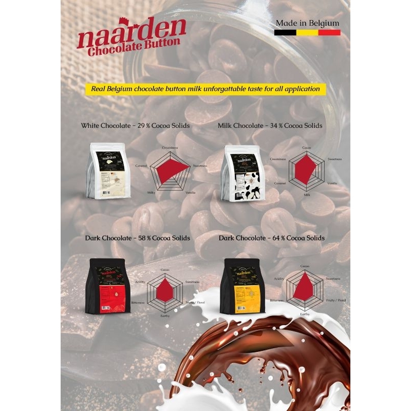 naarden chocolate button / coklat belgia / coklat coin 500gr