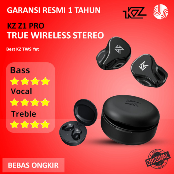 Unik Knowledge Zenith TWS KZ Z1 Pro Bluetooth 5.2 with Mic Murah
