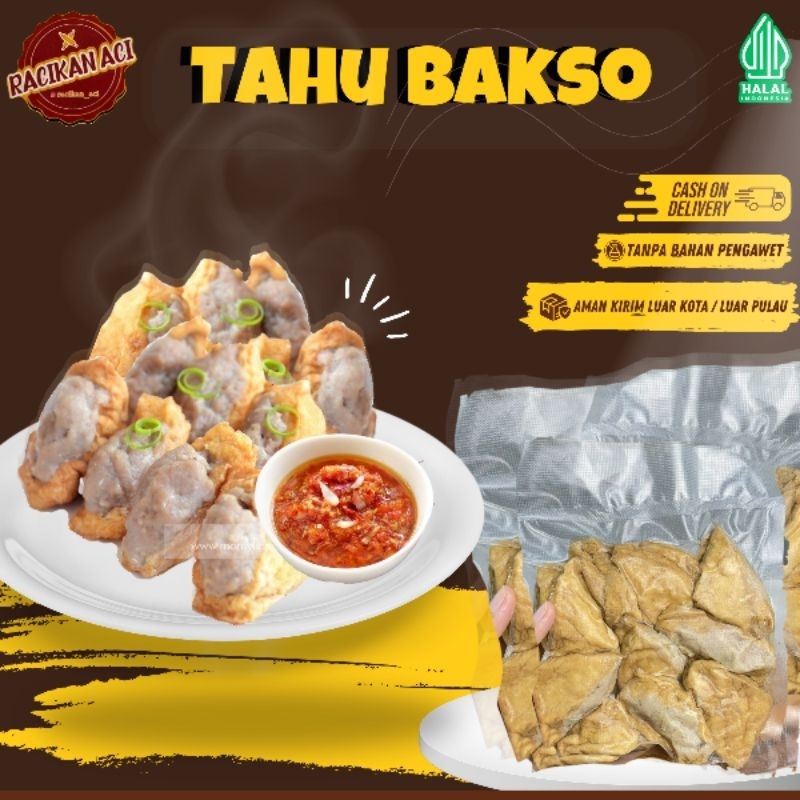 

TAHU BAKSO / TAHU ISI BAKSO / BAKSO TAHU LENGKAP DENGAN SAMBAL KEMASAN VAKUM