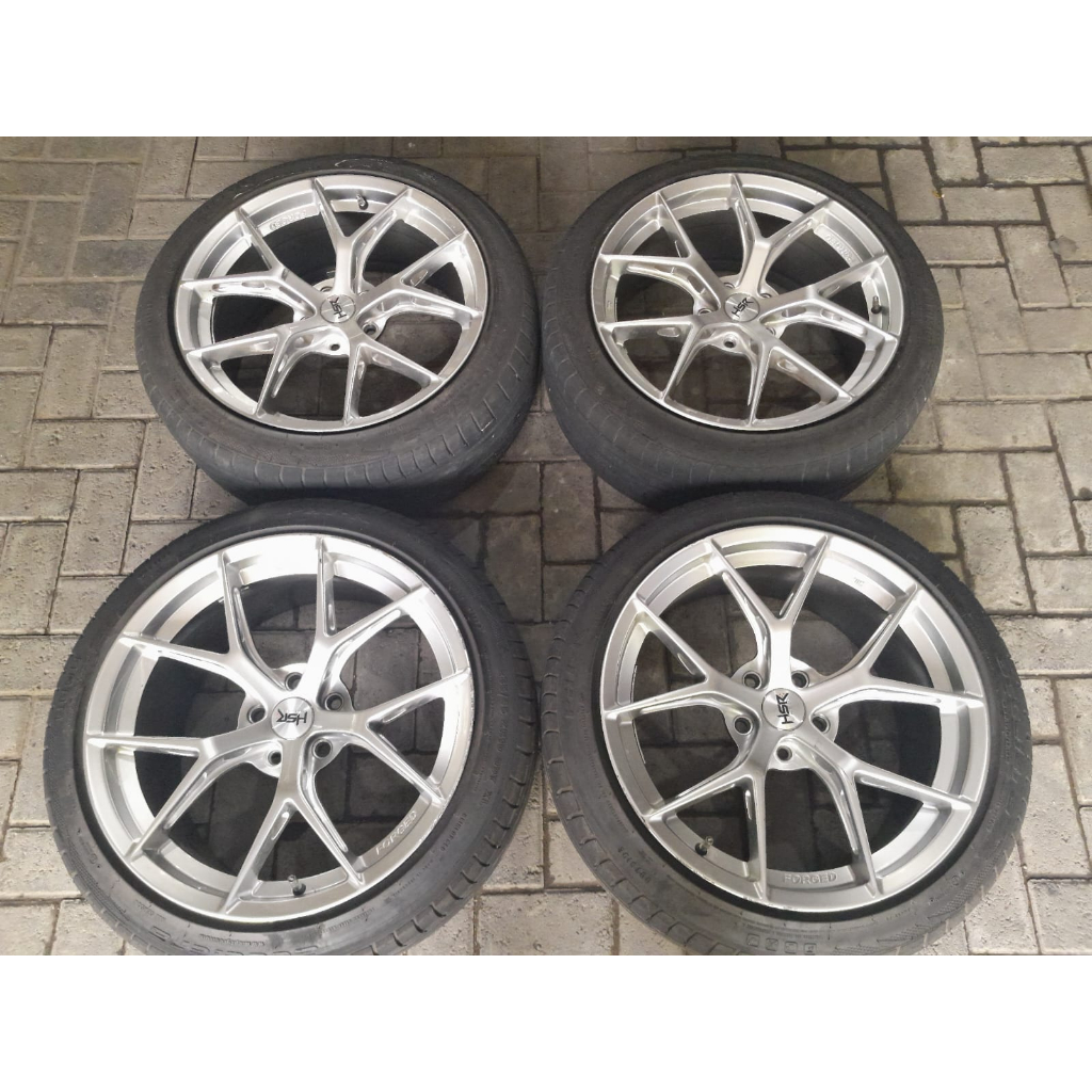 VELG MOBIL HSR WURZBURGH F1 R19x8,5/9,5 PCD 5X114 ET45 BAN 235/45R19 INNOVA CAMRY ODYSSEY JUKE RUSH 