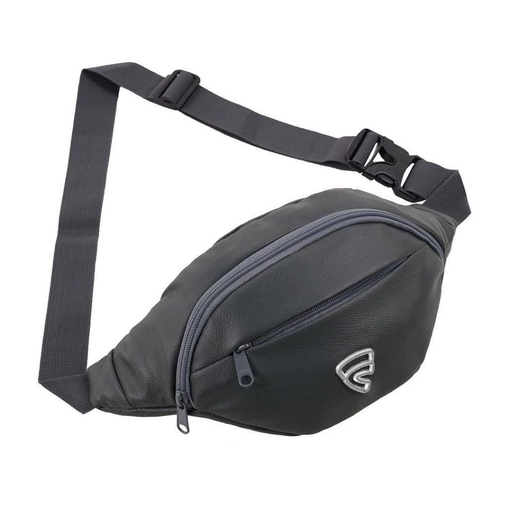 TAS SLEMPANG / WAISTBAG FRIDAY KILLER ANDREDA DARK GREY SILVER ORIGINAL
