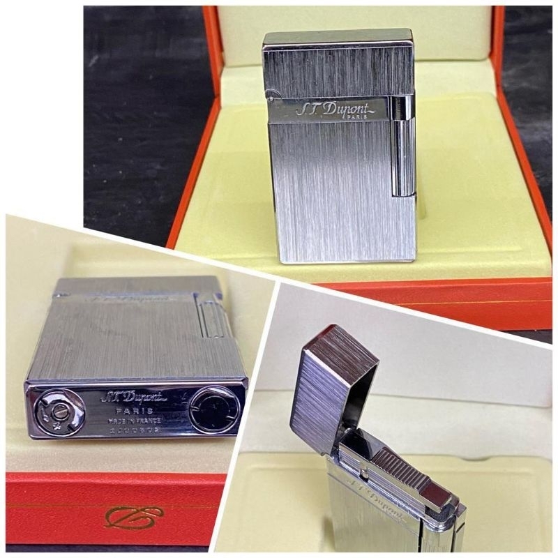 Korek ST DUPONT LIGHTER Matte Silver