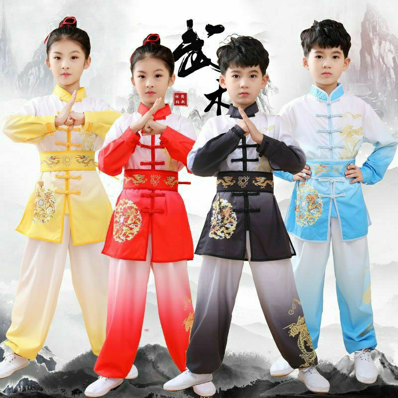 PO SETELAN BAJU WUSHU ANAK CHEONGSAM QIPAO KANCING 7