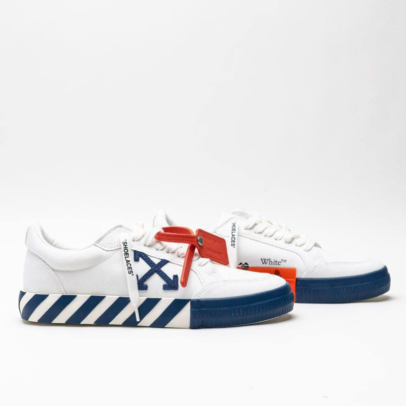 OW Vulcanized Low-Top Sneakers Canvas Leather