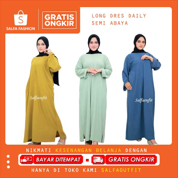 LONG DAILY - DASTER GAMIS LENGAN PANJANG LD120 PB130