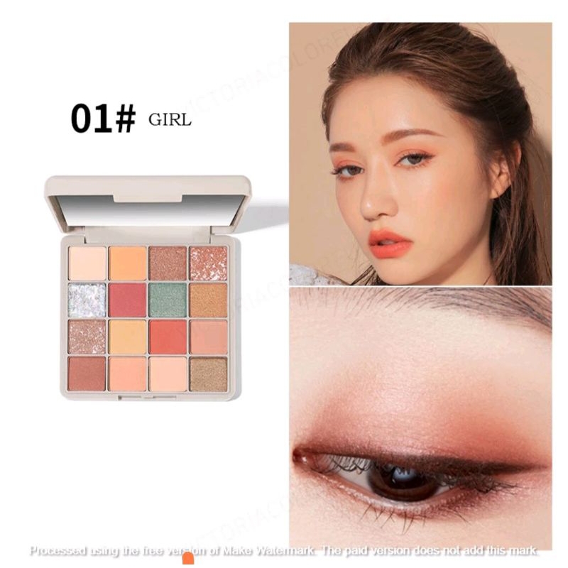 Lameila 5085 eyeshadow 16 warna