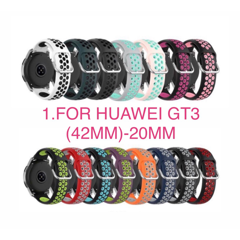 Strap/Tali Jam Smartwatch For Huawei Watch GT3 (42mm ) - 20mm Silicone