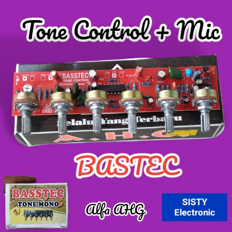 Tone Control Mono Plus Pream Mic BASTEC Alfa Ahg