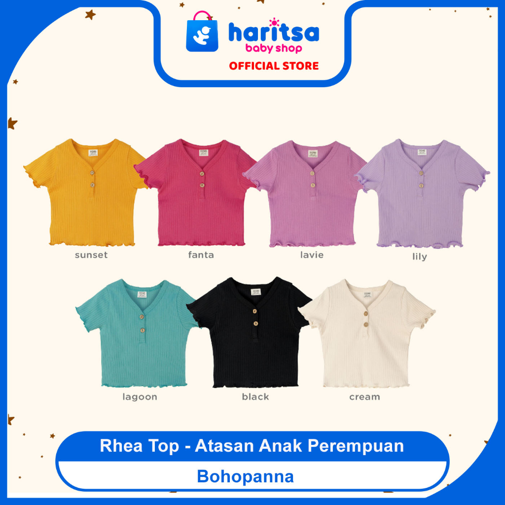 BOHOPANNA - RHEA TOP - ATASAN ANAK PEREMPUAN