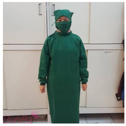 BAJU OPERASI KAIN DRILL | BAJU OK | JUBAH OPERASI | SURGICAL GOWN