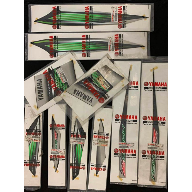 Sticker striping nouvo z hitam silver 2005 asli original