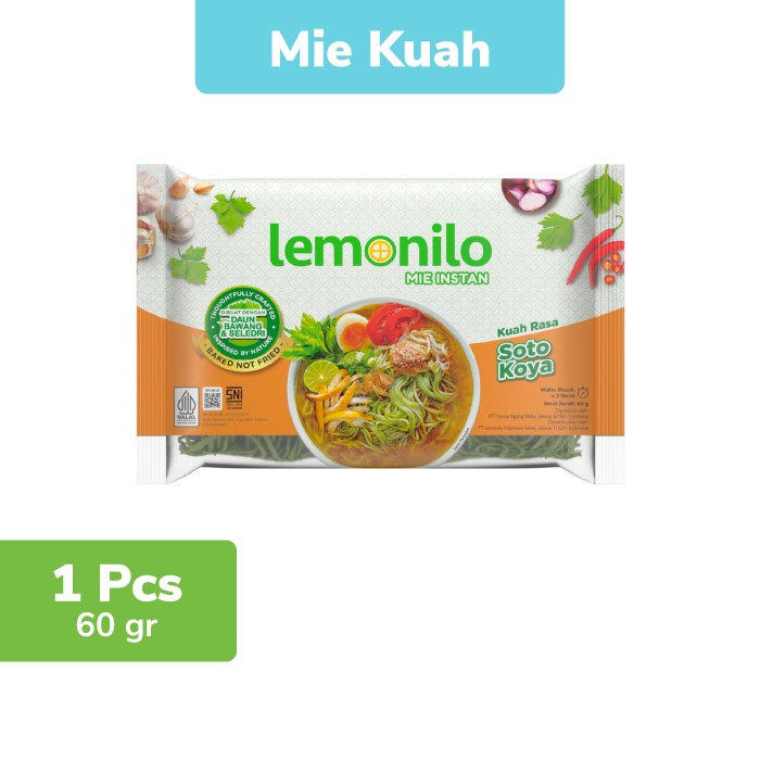 

Mie Sehat Lemonilo Soto Koya / Rendang halal tanpa bahan pengawet harga murah grosir