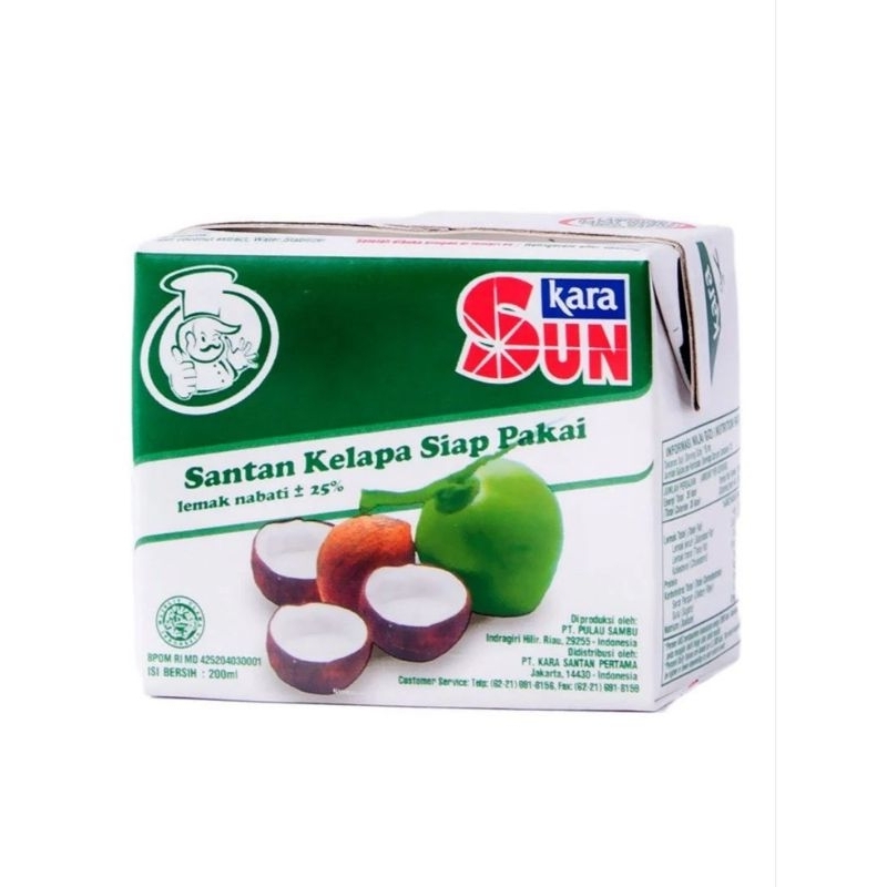 

SUN KARA SANTAN KELAPA ASLI SIAP PAKAI 200 ML