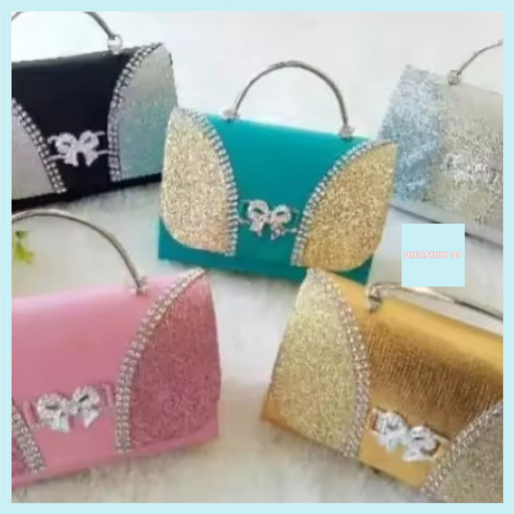 Tas Selempang Pesta Kondangan Manten Resepsi Wanita Elegan Bahan Sintetis