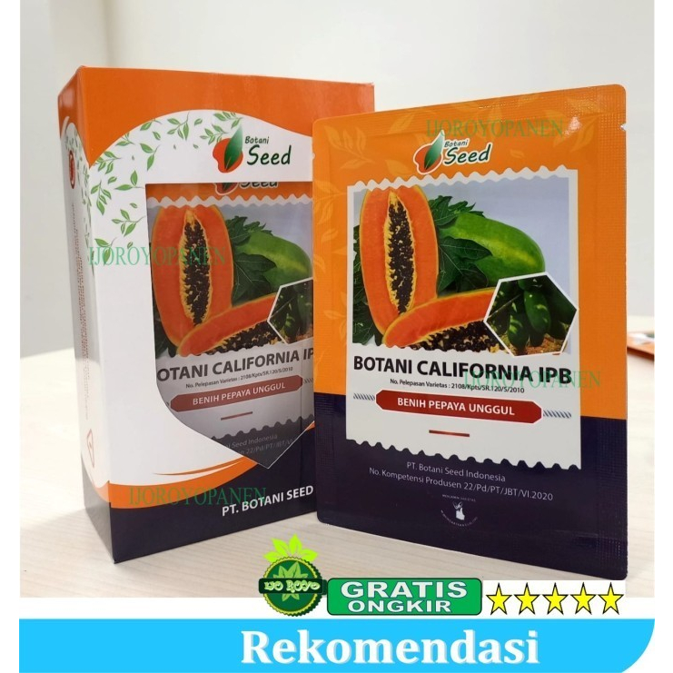 BENIH PEPAYA CALINA CALIFORNIA IPB ISI 150 asli botani seed