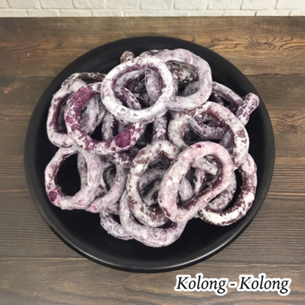 

Kolong - Kolong Ubi Ungu 250 Gram / Kue Ubi Ungu