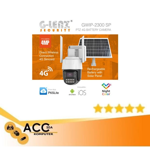 GLENZ CCTV 4G PTZ OUTDOOR 4MP WITH BATTERY (GWIP-2300 SP)