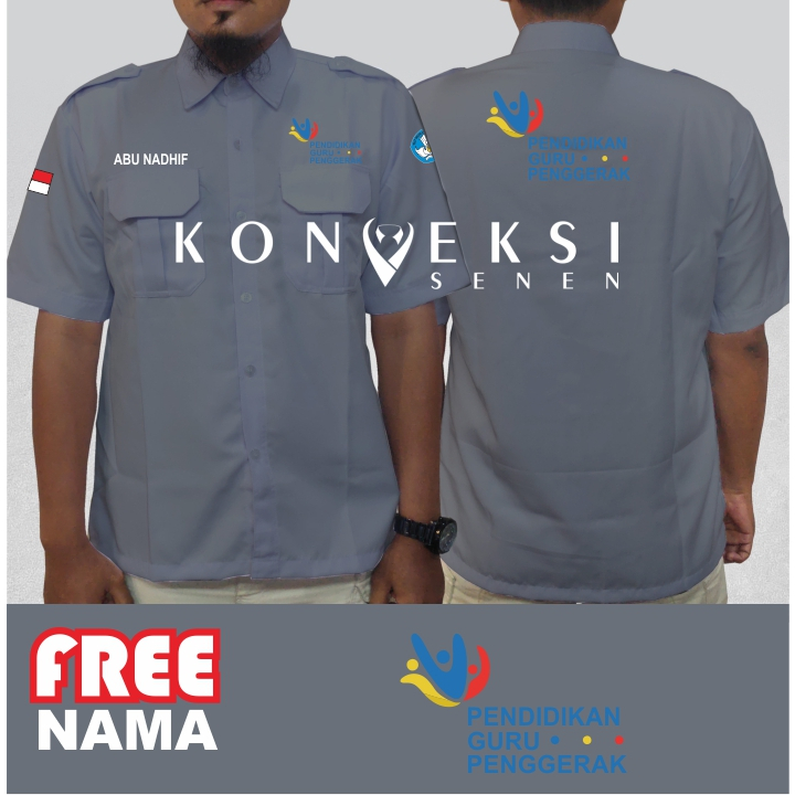 kemeja pendidikan guru penggerak seragam guru penggerak pdh guru penggerak PENDEK